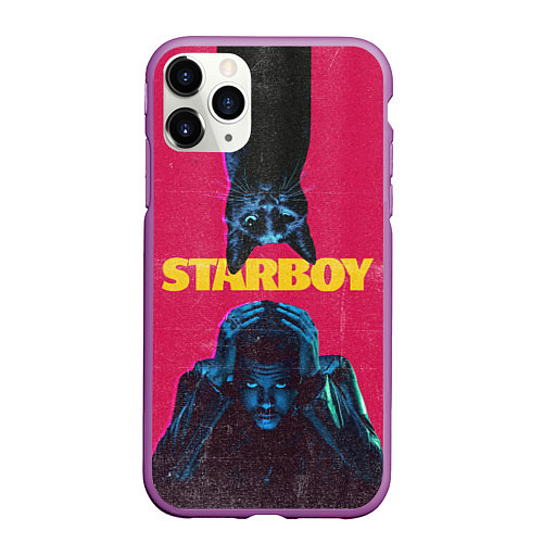 Чехол iPhone 11 Pro матовый STARBOY / 3D-Фиолетовый – фото 1