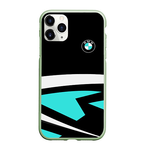 Чехол iPhone 11 Pro матовый BMW / 3D-Салатовый – фото 1