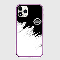 Чехол iPhone 11 Pro матовый NISSAN, цвет: 3D-фиолетовый