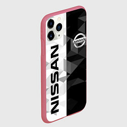 Чехол iPhone 11 Pro матовый NISSAN, цвет: 3D-малиновый — фото 2