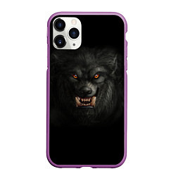 Чехол iPhone 11 Pro матовый Вервольф, цвет: 3D-фиолетовый