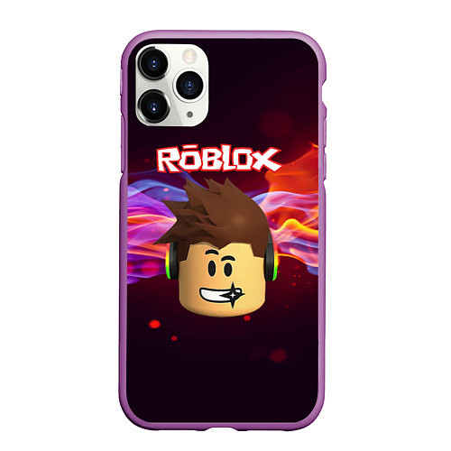 Чехол iPhone 11 Pro матовый ROBLOX / 3D-Фиолетовый – фото 1