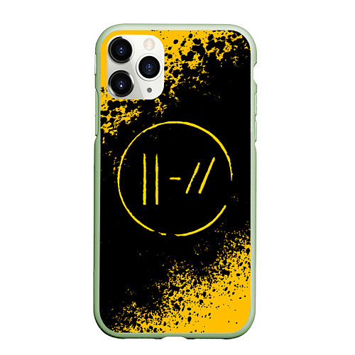 Чехол iPhone 11 Pro матовый TWENTY ONE PILOTS / 3D-Салатовый – фото 1