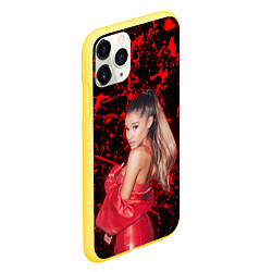 Чехол iPhone 11 Pro матовый Ариана Гранде, цвет: 3D-желтый — фото 2