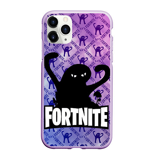 Чехол iPhone 11 Pro матовый ЪУЪ FORTNITE / 3D-Сиреневый – фото 1