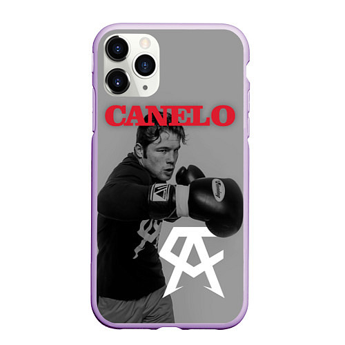 Чехол iPhone 11 Pro матовый Canelo / 3D-Сиреневый – фото 1