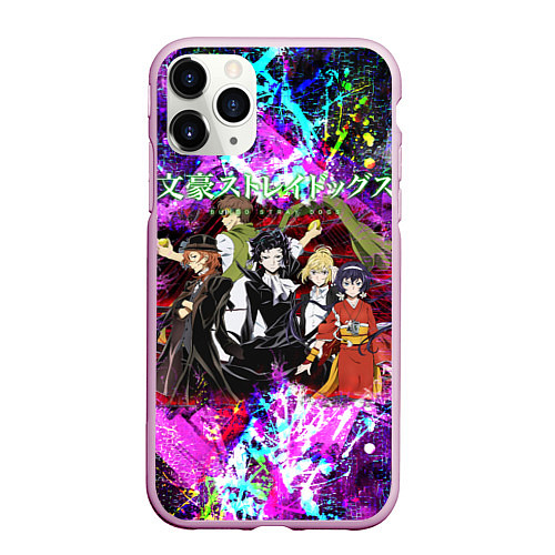 Чехол iPhone 11 Pro матовый Bungou Stray Dogs / 3D-Розовый – фото 1