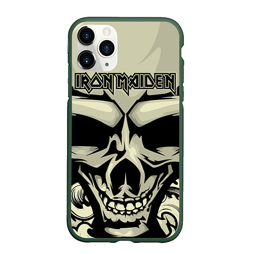 Чехол iPhone 11 Pro матовый Iron Maiden / 3D-Темно-зеленый – фото 1