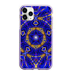 Чехол iPhone 11 Pro матовый GEOMETRY PSY, цвет: 3D-светло-сиреневый