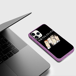 Чехол iPhone 11 Pro матовый Bungou Stray Dogs, цвет: 3D-фиолетовый — фото 2