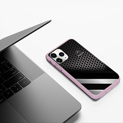 Чехол iPhone 11 Pro матовый Mercedes-AMG, цвет: 3D-розовый — фото 2