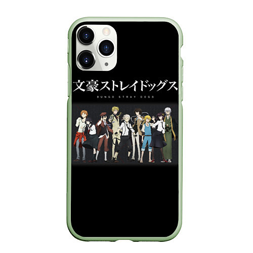 Чехол iPhone 11 Pro матовый Bungou Stray Dogs / 3D-Салатовый – фото 1