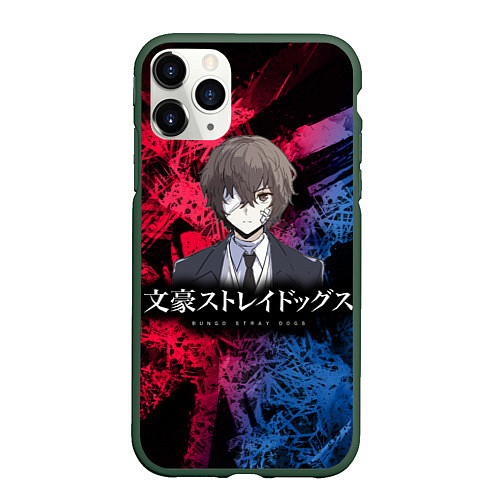 Чехол iPhone 11 Pro матовый Bungou Stray Dogs / 3D-Темно-зеленый – фото 1