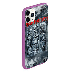 Чехол iPhone 11 Pro матовый Iron Maiden, цвет: 3D-фиолетовый — фото 2