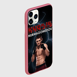 Чехол iPhone 11 Pro матовый ХАБИБ, цвет: 3D-малиновый — фото 2