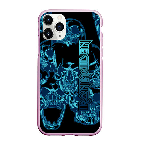 Чехол iPhone 11 Pro матовый Iron Maiden / 3D-Розовый – фото 1