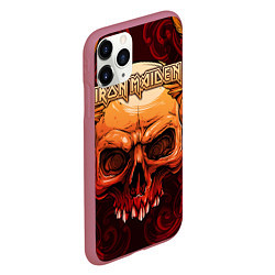 Чехол iPhone 11 Pro матовый Iron Maiden, цвет: 3D-малиновый — фото 2