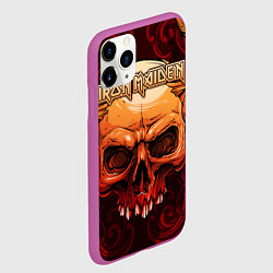 Чехол iPhone 11 Pro матовый Iron Maiden, цвет: 3D-фиолетовый — фото 2