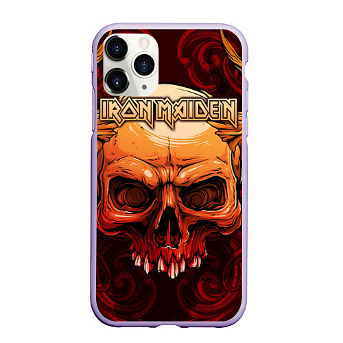 Чехол iPhone 11 Pro матовый Iron Maiden / 3D-Светло-сиреневый – фото 1