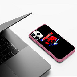 Чехол iPhone 11 Pro матовый LIMP BIZKIT, цвет: 3D-малиновый — фото 2