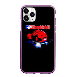 Чехол iPhone 11 Pro матовый LIMP BIZKIT, цвет: 3D-фиолетовый