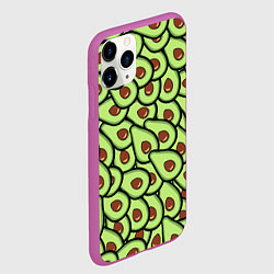 Чехол iPhone 11 Pro матовый АВОКАДО, цвет: 3D-фиолетовый — фото 2
