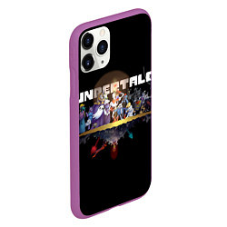 Чехол iPhone 11 Pro матовый Undertale, цвет: 3D-фиолетовый — фото 2