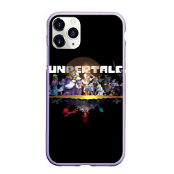 Чехол iPhone 11 Pro матовый Undertale, цвет: 3D-светло-сиреневый