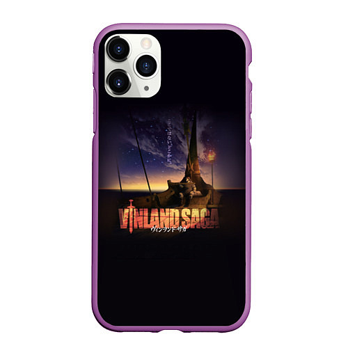 Чехол iPhone 11 Pro матовый Vinland saga / 3D-Фиолетовый – фото 1