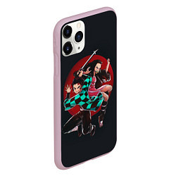 Чехол iPhone 11 Pro матовый KIMETSU NO YAIBA, цвет: 3D-розовый — фото 2