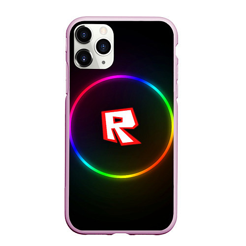 Чехол iPhone 11 Pro матовый Roblox / 3D-Розовый – фото 1