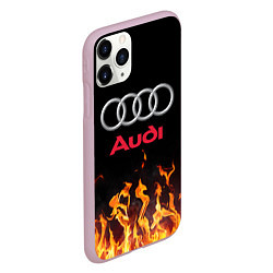 Чехол iPhone 11 Pro матовый AUDI, цвет: 3D-розовый — фото 2