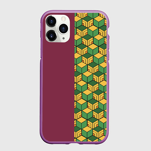 Чехол iPhone 11 Pro матовый ГИЮ ТОМИОКА / 3D-Фиолетовый – фото 1