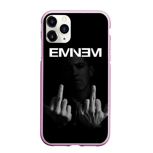 Чехол iPhone 11 Pro матовый EMINEM / 3D-Розовый – фото 1