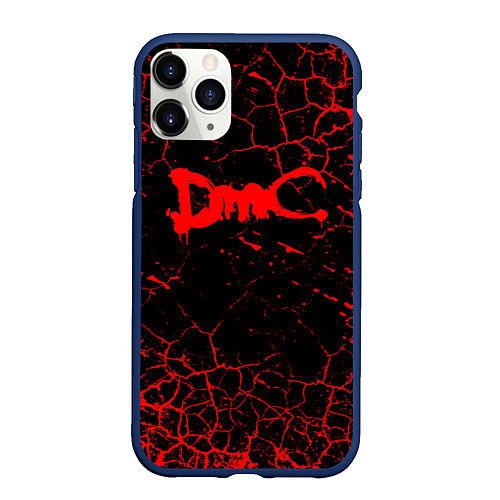 Чехол iPhone 11 Pro матовый DEVIL MAY CRY / 3D-Тёмно-синий – фото 1