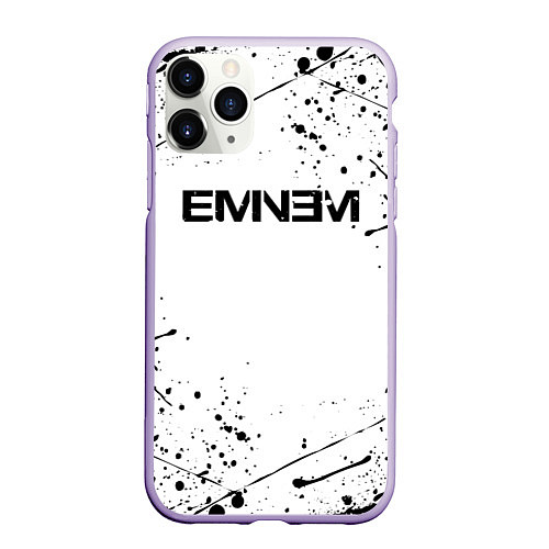 Чехол iPhone 11 Pro матовый EMINEM / 3D-Светло-сиреневый – фото 1