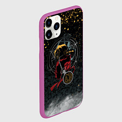 Чехол iPhone 11 Pro матовый Стальной алхимик, цвет: 3D-фиолетовый — фото 2