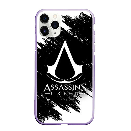 Чехол iPhone 11 Pro матовый ASSASSINS CREED / 3D-Светло-сиреневый – фото 1