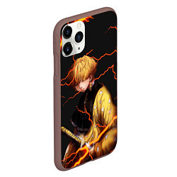 Чехол iPhone 11 Pro матовый KIMETSU NO YAIBA, цвет: 3D-коричневый — фото 2