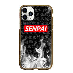 Чехол iPhone 11 Pro матовый SENPAI, цвет: 3D-коричневый