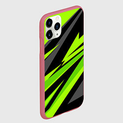 Чехол iPhone 11 Pro матовый Форма для фитнеса, цвет: 3D-малиновый — фото 2