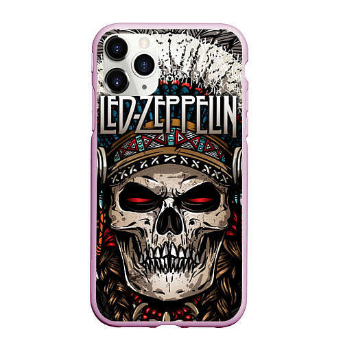 Чехол iPhone 11 Pro матовый Led Zeppelin / 3D-Розовый – фото 1