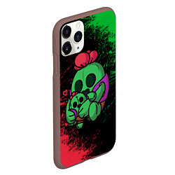 Чехол iPhone 11 Pro матовый Brawl stars SPIKE, цвет: 3D-коричневый — фото 2