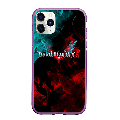 Чехол iPhone 11 Pro матовый DEVIL MAY CRY / 3D-Фиолетовый – фото 1