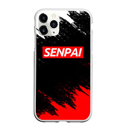 Чехол iPhone 11 Pro матовый SENPAI, цвет: 3D-белый