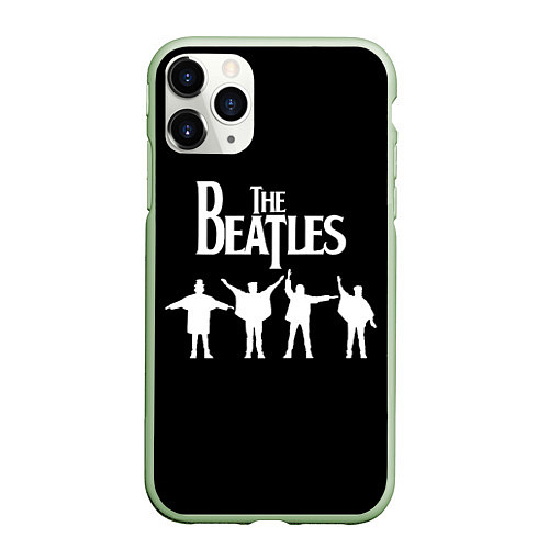 Чехол iPhone 11 Pro матовый Beatles / 3D-Салатовый – фото 1
