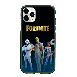 Чехол iPhone 11 Pro матовый FORTNITE 2 СЕЗОН ГЛАВА 2, цвет: 3D-темно-зеленый