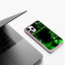 Чехол iPhone 11 Pro матовый GreenDay, цвет: 3D-розовый — фото 2