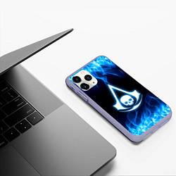 Чехол iPhone 11 Pro матовый Assassin??s Creed, цвет: 3D-светло-сиреневый — фото 2