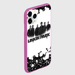Чехол iPhone 11 Pro матовый LINKIN PARKспина, цвет: 3D-фиолетовый — фото 2